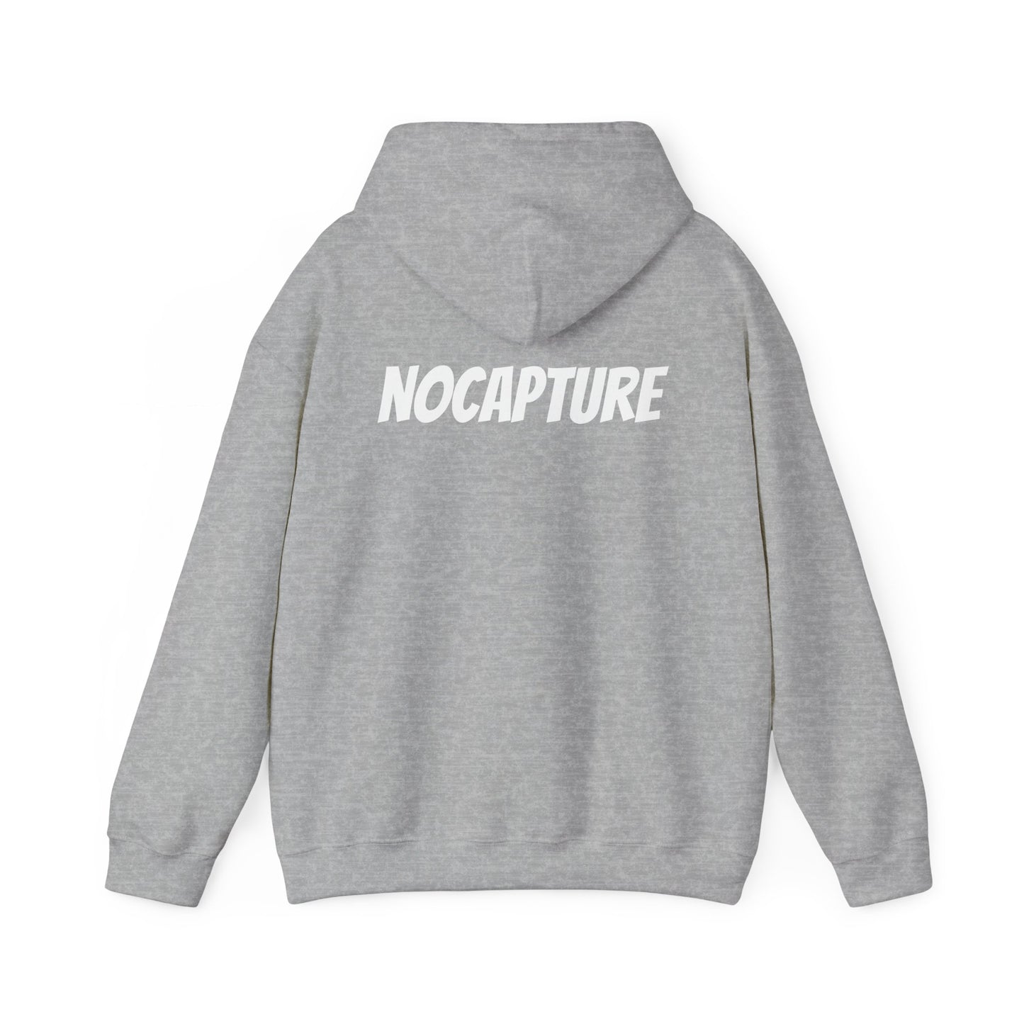 Unisex Heavy Blend™ Hooded Sweatshirt - Cozy Streetwear White Logo front and back