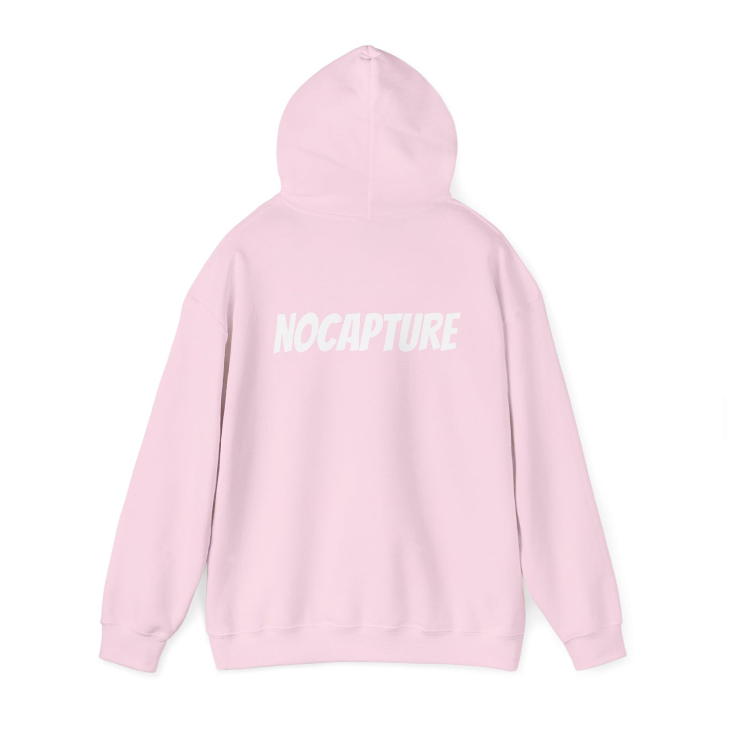 Unisex Heavy Blend™ Hooded Sweatshirt - Cozy Streetwear White Logo front and back