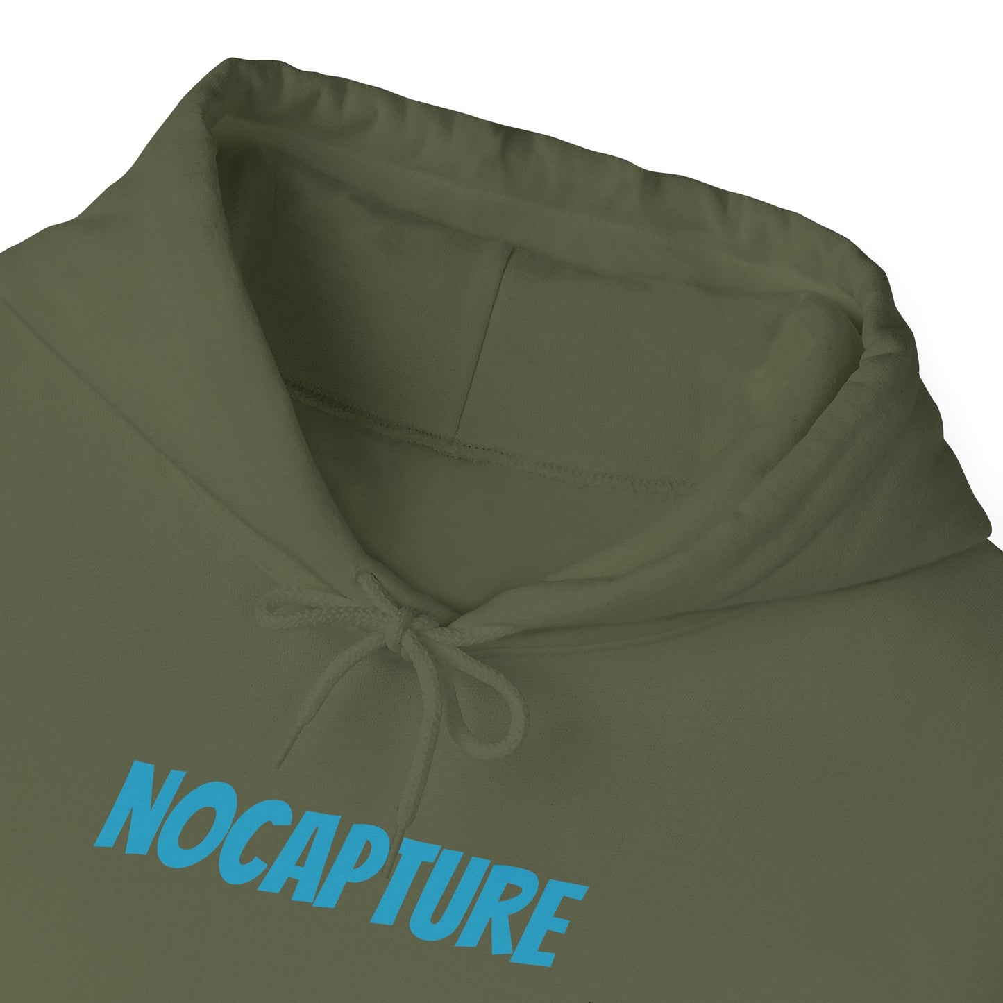 Unisex Heavy Blend™ Hooded Sweatshirt - Cozy Streetwear Baby Blue Logo front and back