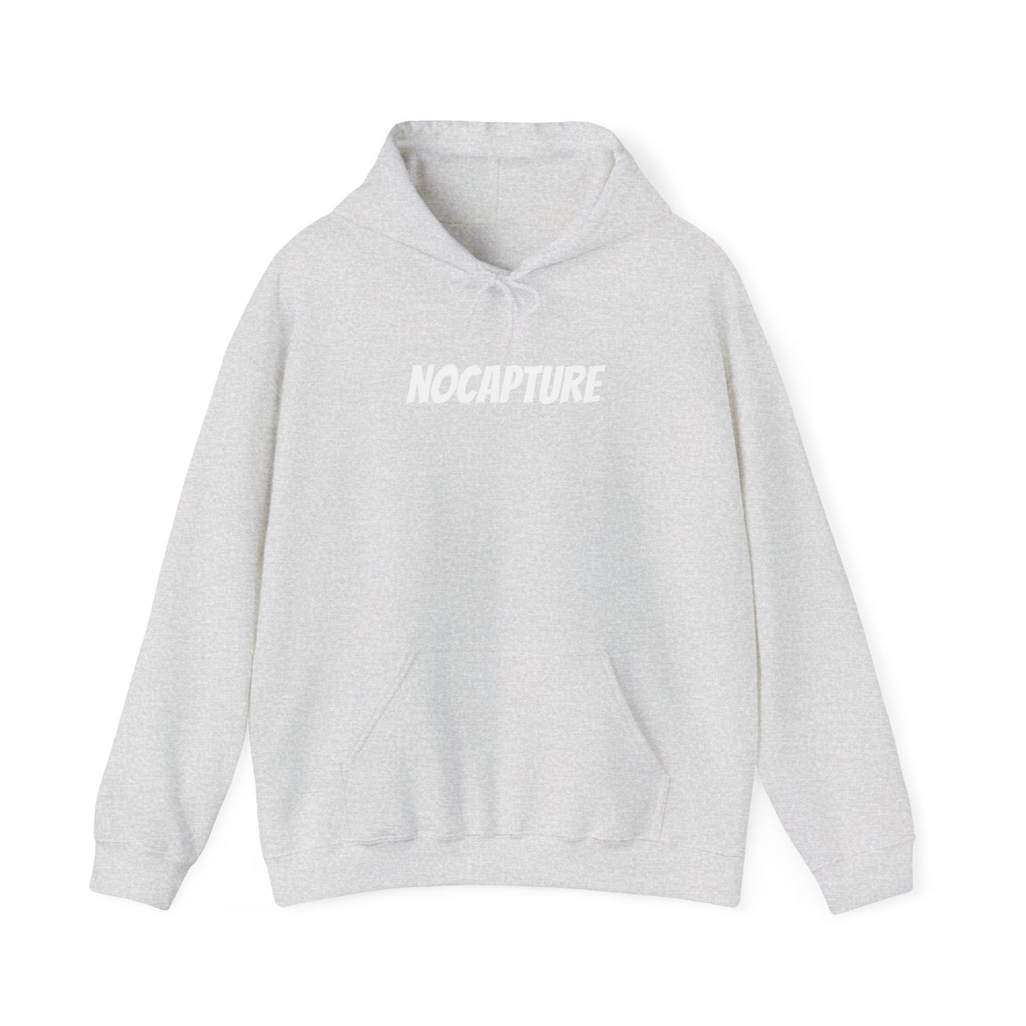 Unisex Heavy Blend™ Hooded Sweatshirt - Cozy Streetwear White Logo front and back