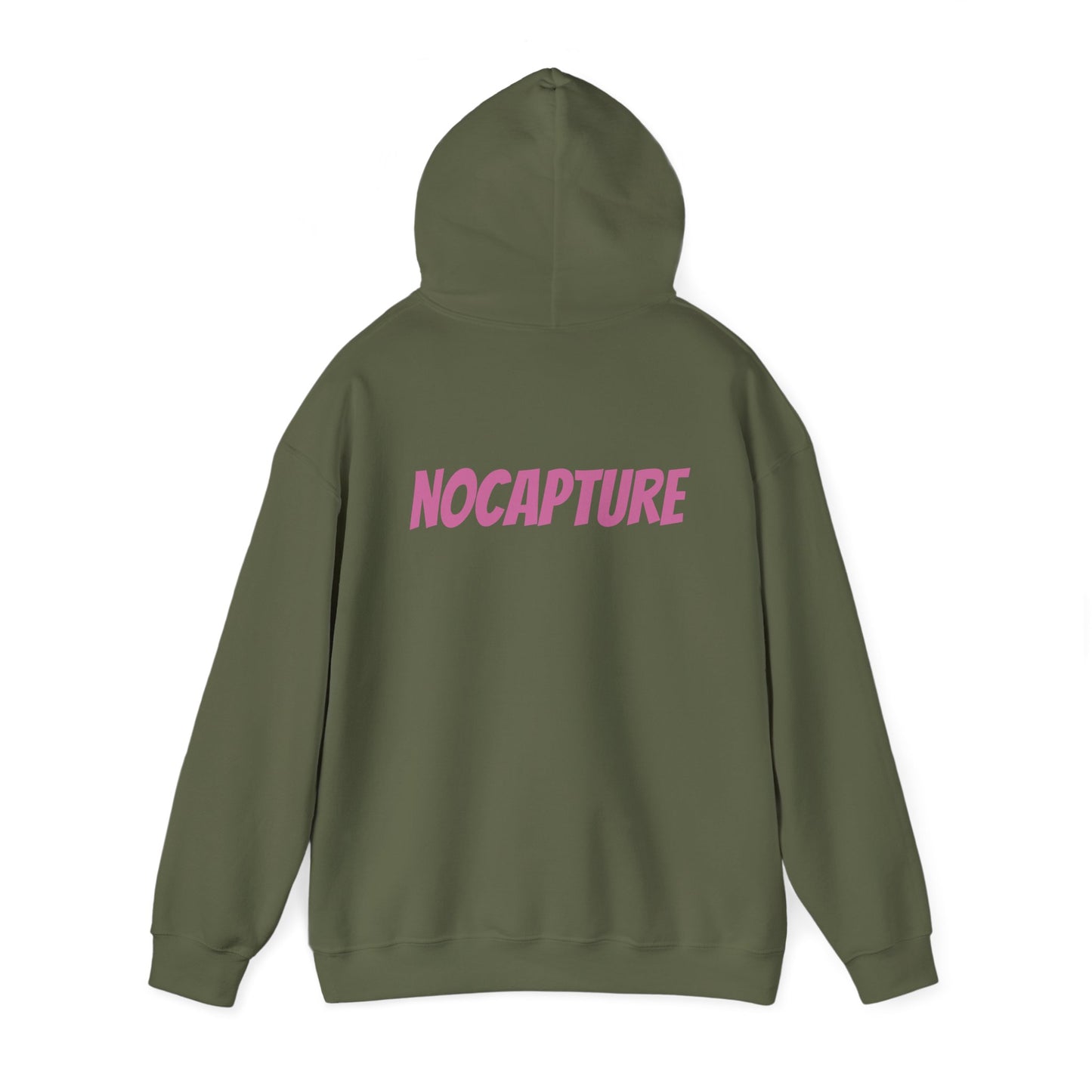 Unisex Heavy Blend™ Hooded Sweatshirt - Cozy Streetwear pink Logo front and back