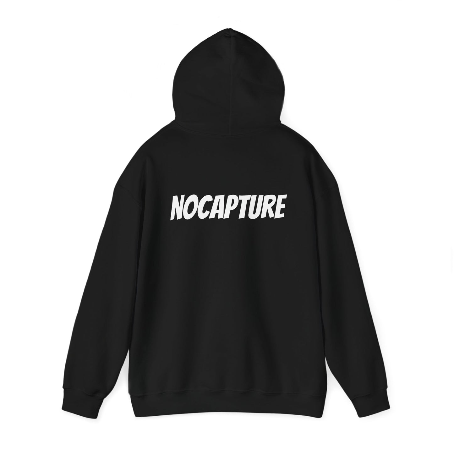 Unisex Heavy Blend™ Hooded Sweatshirt - Cozy Streetwear White Logo front and back