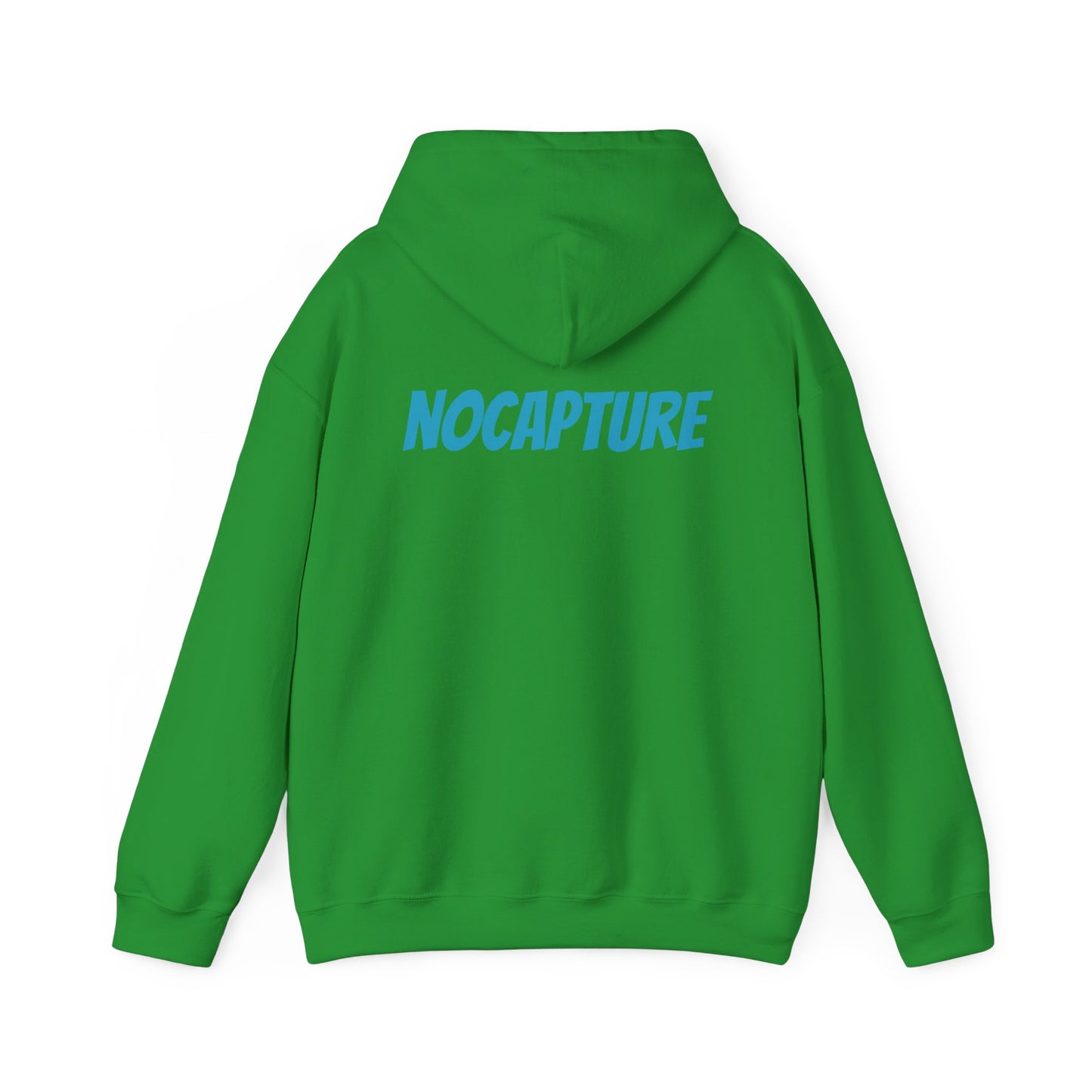 Unisex Heavy Blend™ Hooded Sweatshirt - Cozy Streetwear Baby Blue Logo front and back