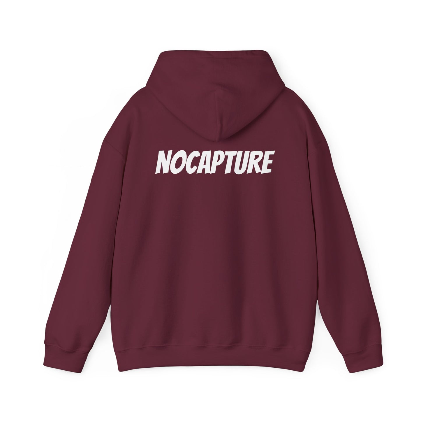 Unisex Heavy Blend™ Hooded Sweatshirt - Cozy Streetwear White Logo front and back