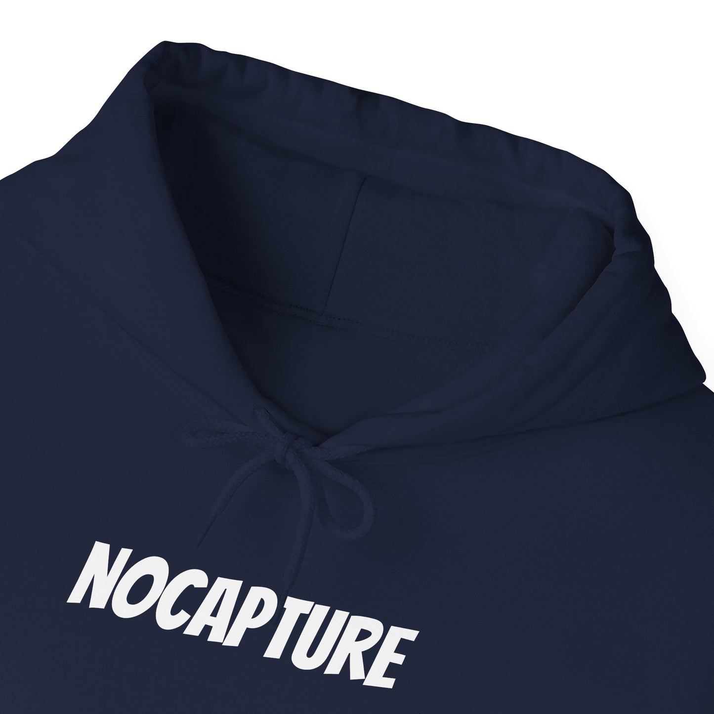 Unisex Heavy Blend™ Hooded Sweatshirt - Cozy Streetwear White Logo front and back
