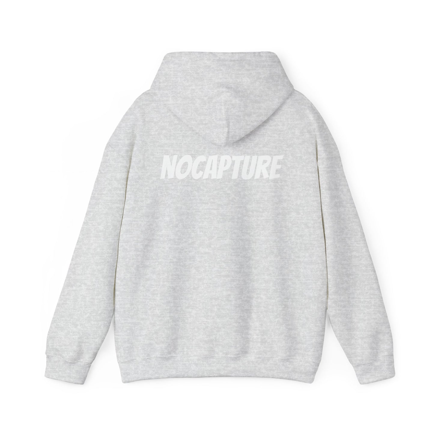 Unisex Heavy Blend™ Hooded Sweatshirt - Cozy Streetwear White Logo front and back