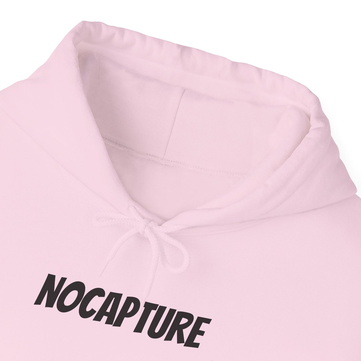NOCAPTURE Unisex Heavy Blend™ Hooded Sweatshirt - Cozy Streetwear black Logo front and back