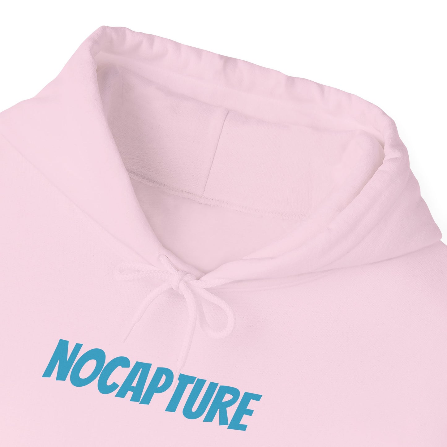 Unisex Heavy Blend™ Hooded Sweatshirt - Cozy Streetwear Baby Blue Logo front and back