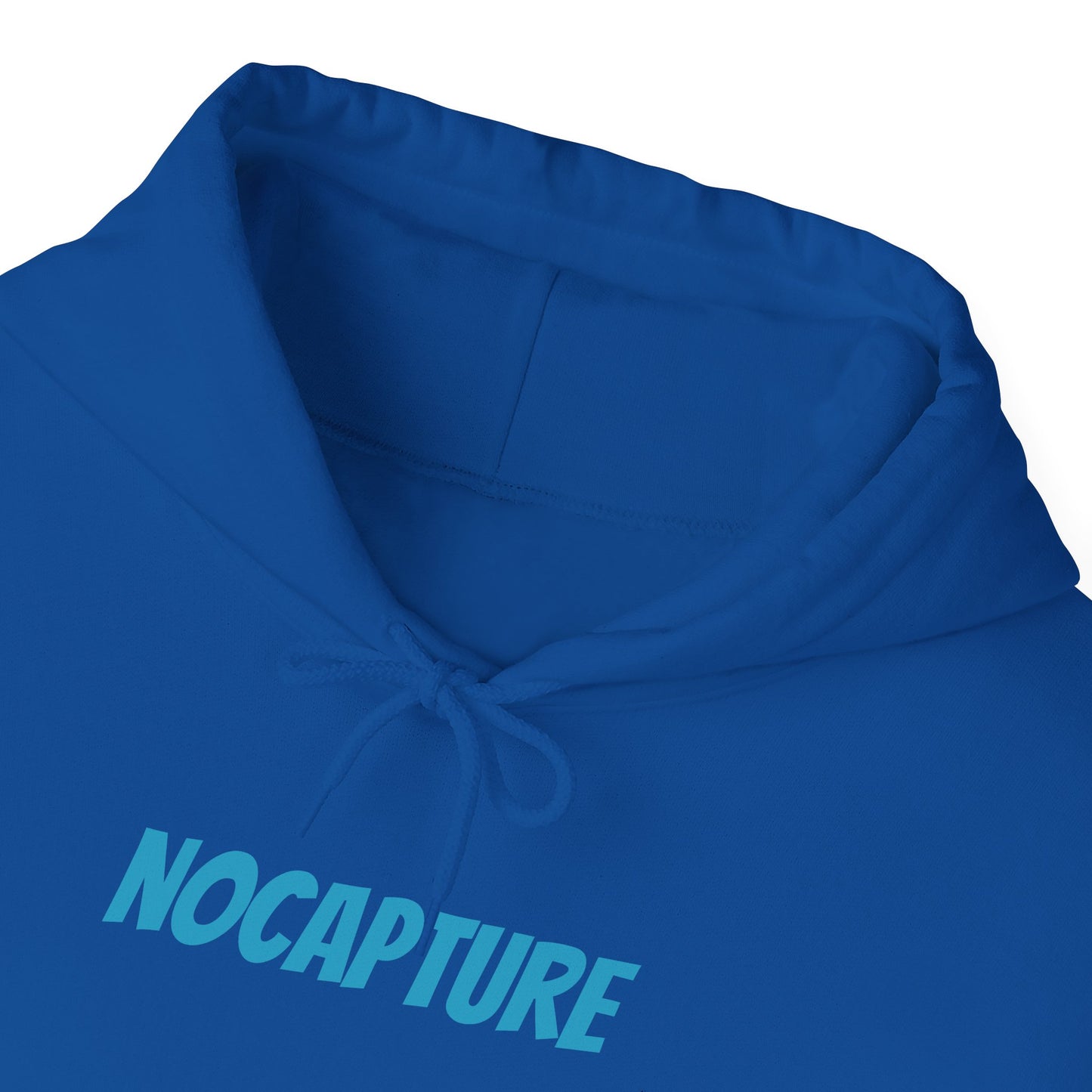 Unisex Heavy Blend™ Hooded Sweatshirt - Cozy Streetwear Baby Blue Logo front and back