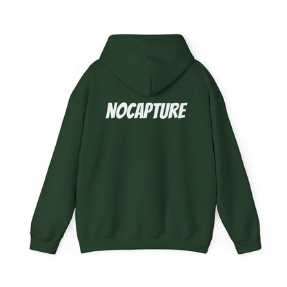 Unisex Heavy Blend™ Hooded Sweatshirt - Cozy Streetwear White Logo front and back