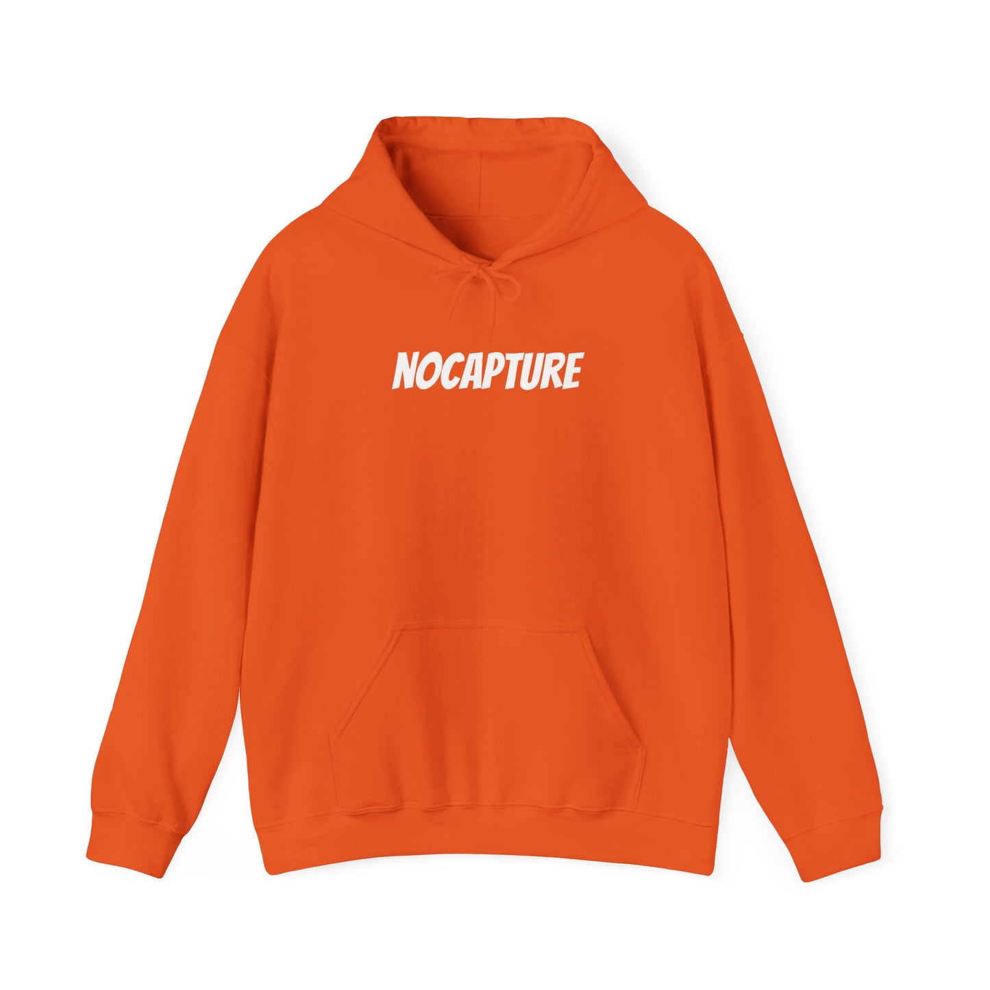 Unisex Heavy Blend™ Hooded Sweatshirt - Cozy Streetwear White Logo front and back