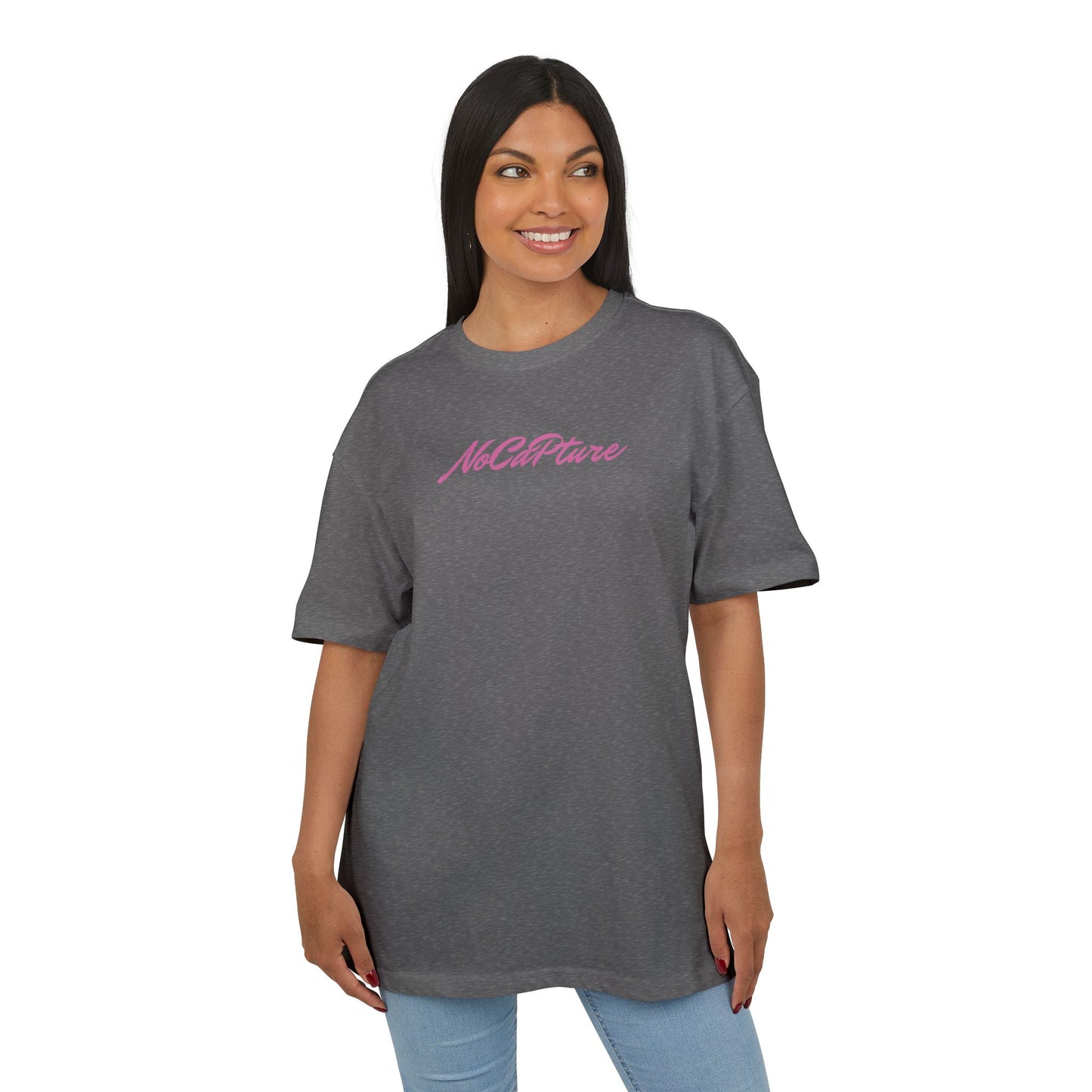 NoCapture Unisex Heavy Oversize Tee - Nocapture PJY front logo