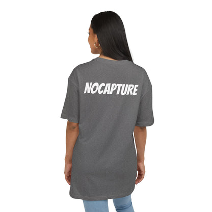 Unisex Heavy Oversize Tee - Front and Back Logo White v2