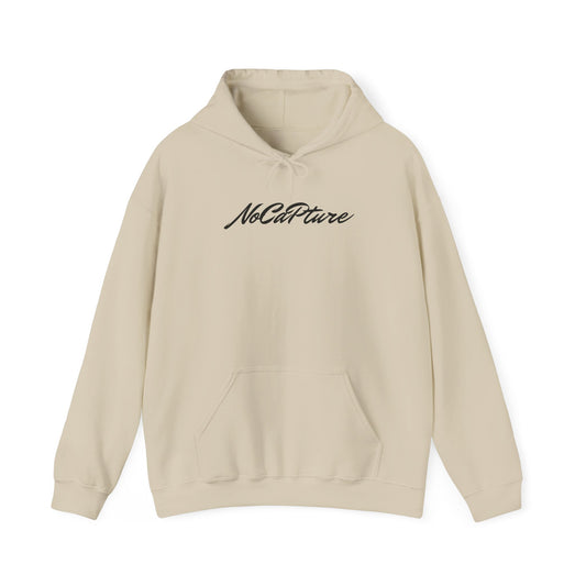 Unisex Heavy Blend™ Hooded Sweatshirt - Cozy Streetwear black Logo front and back