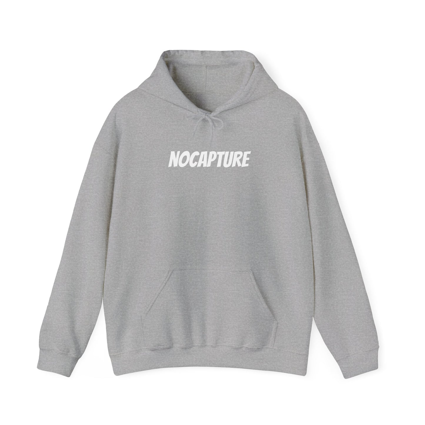 Unisex Heavy Blend™ Hooded Sweatshirt - Cozy Streetwear White Logo front and back