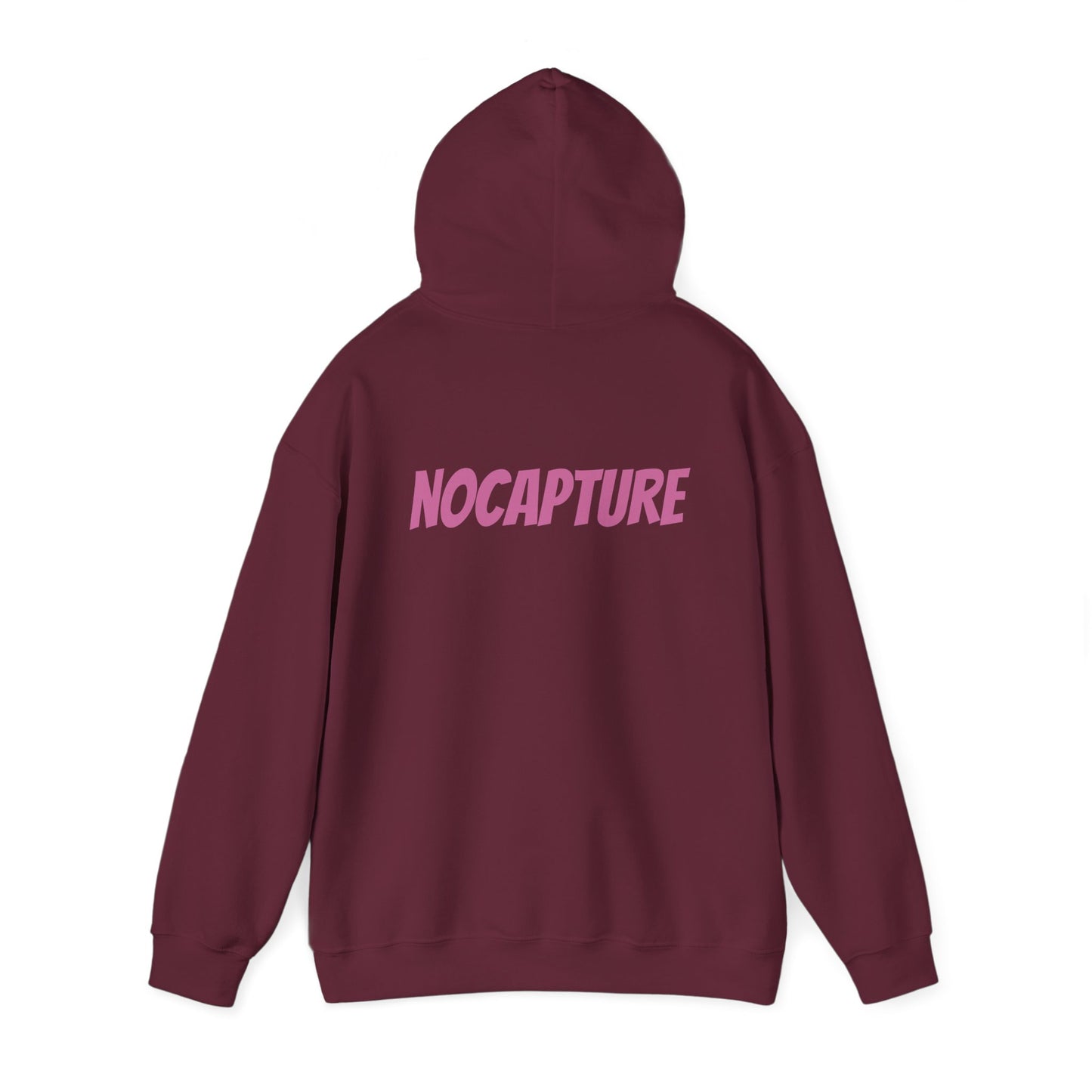 Unisex Heavy Blend™ Hooded Sweatshirt - Cozy Streetwear pink Logo front and back