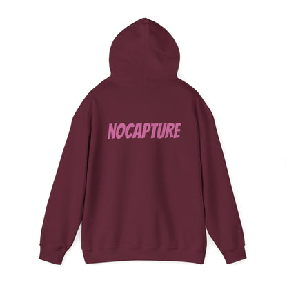 Unisex Heavy Blend™ Hooded Sweatshirt - Cozy Streetwear pink Logo front and back