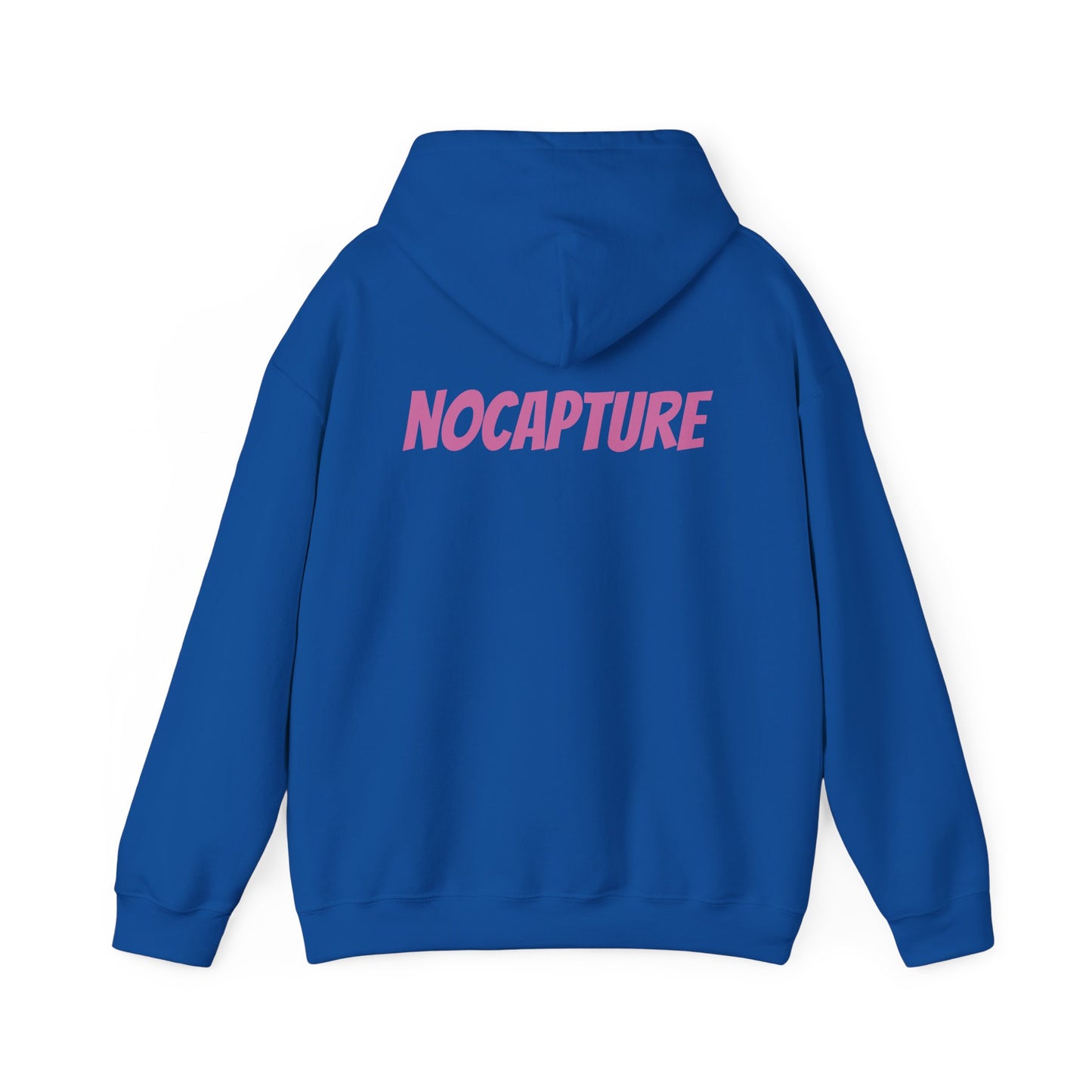 Unisex Heavy Blend™ Hooded Sweatshirt - Cozy Streetwear pink Logo front and back
