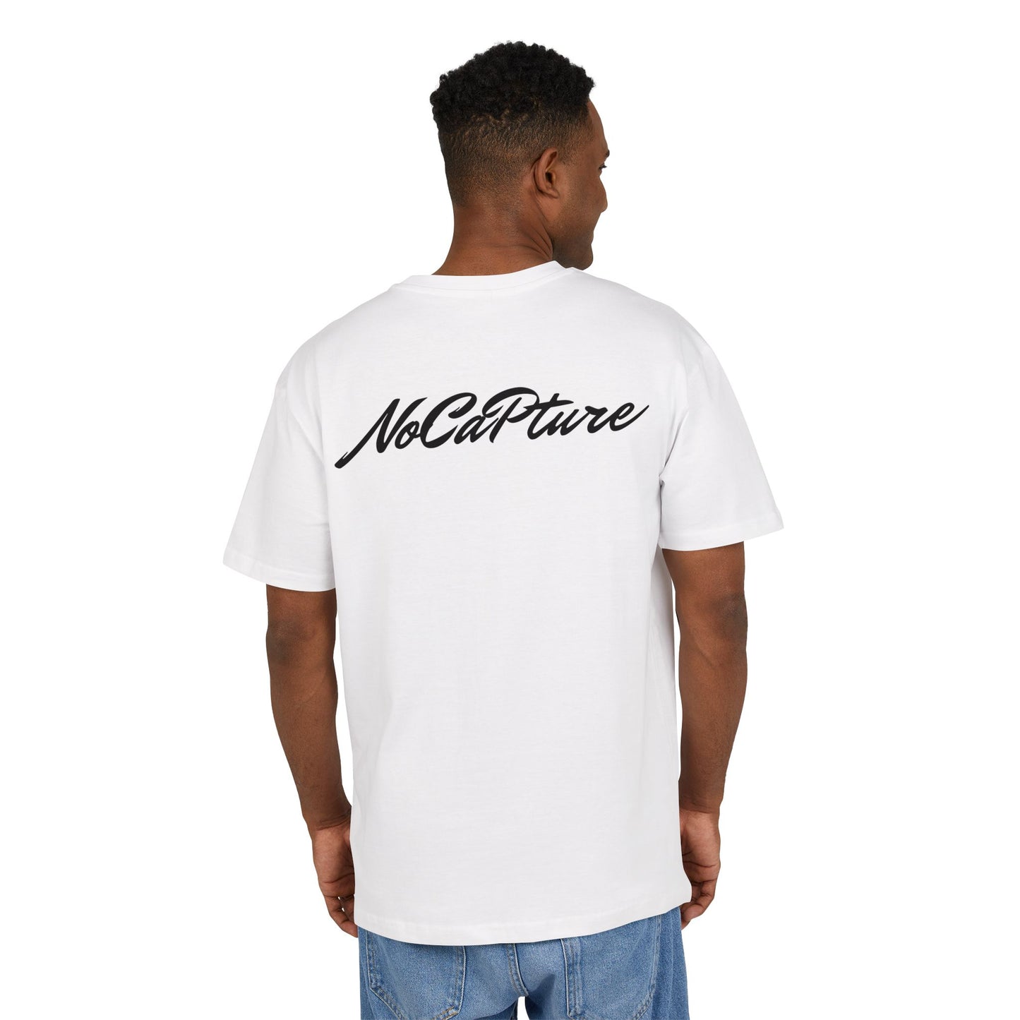 Unisex Heavy Oversize Tee - NoCatPure Graphic Tee for Comfort & Style