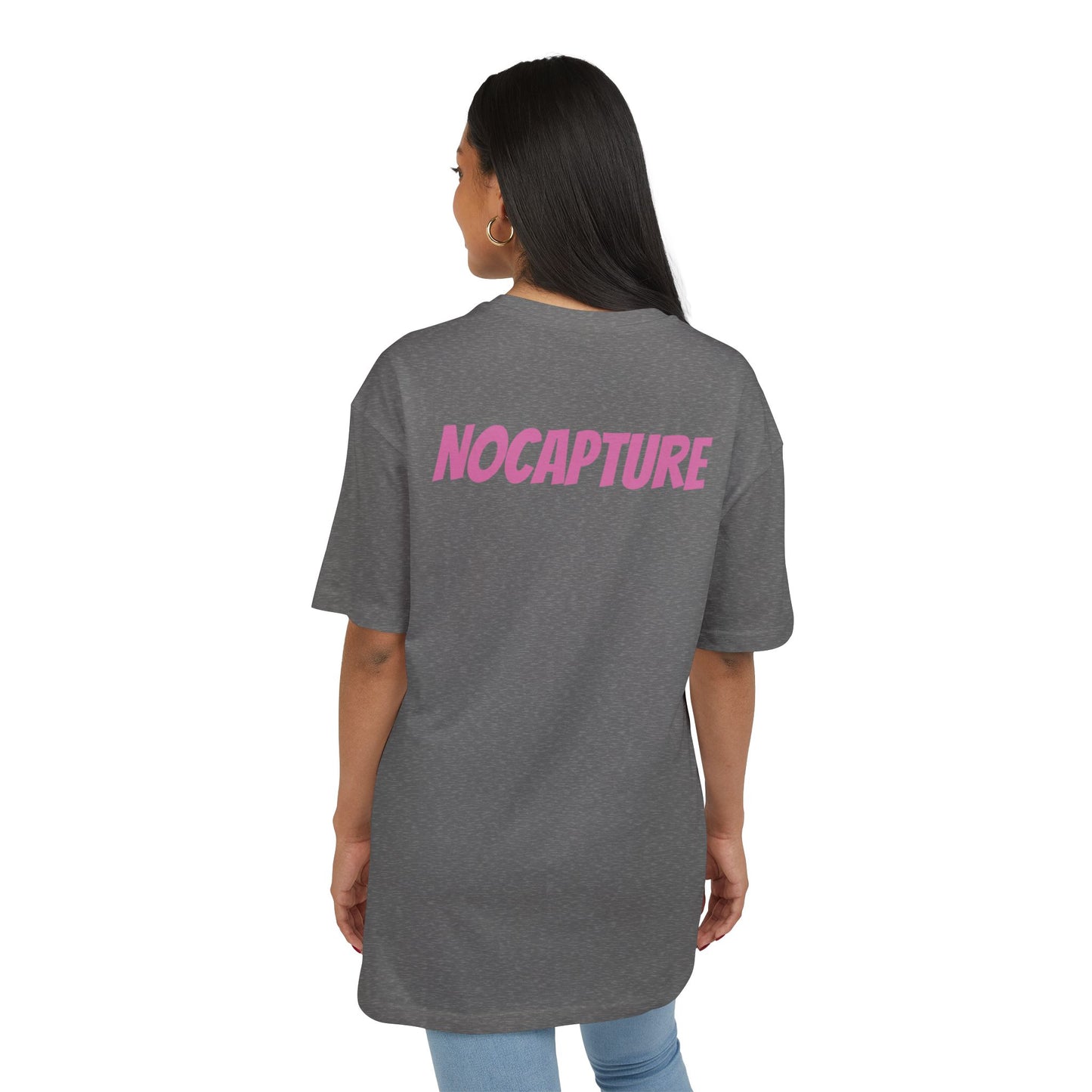 Copy of  Unisex Heavy Oversize Tee - Front and Back Logo BabyPink