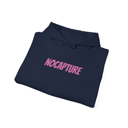 Unisex Heavy Blend™ Hooded Sweatshirt - Cozy Streetwear pink Logo front and back