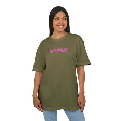 Copy of  Unisex Heavy Oversize Tee - Front and Back Logo BabyPink