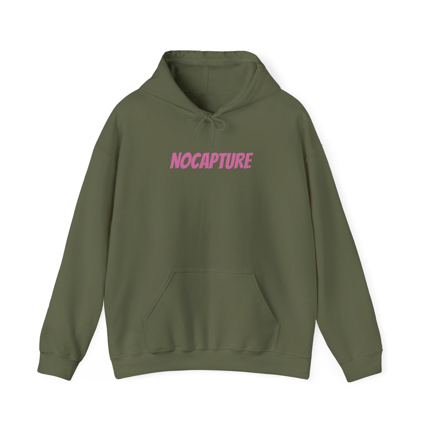 Unisex Heavy Blend™ Hooded Sweatshirt - Cozy Streetwear pink Logo front and back