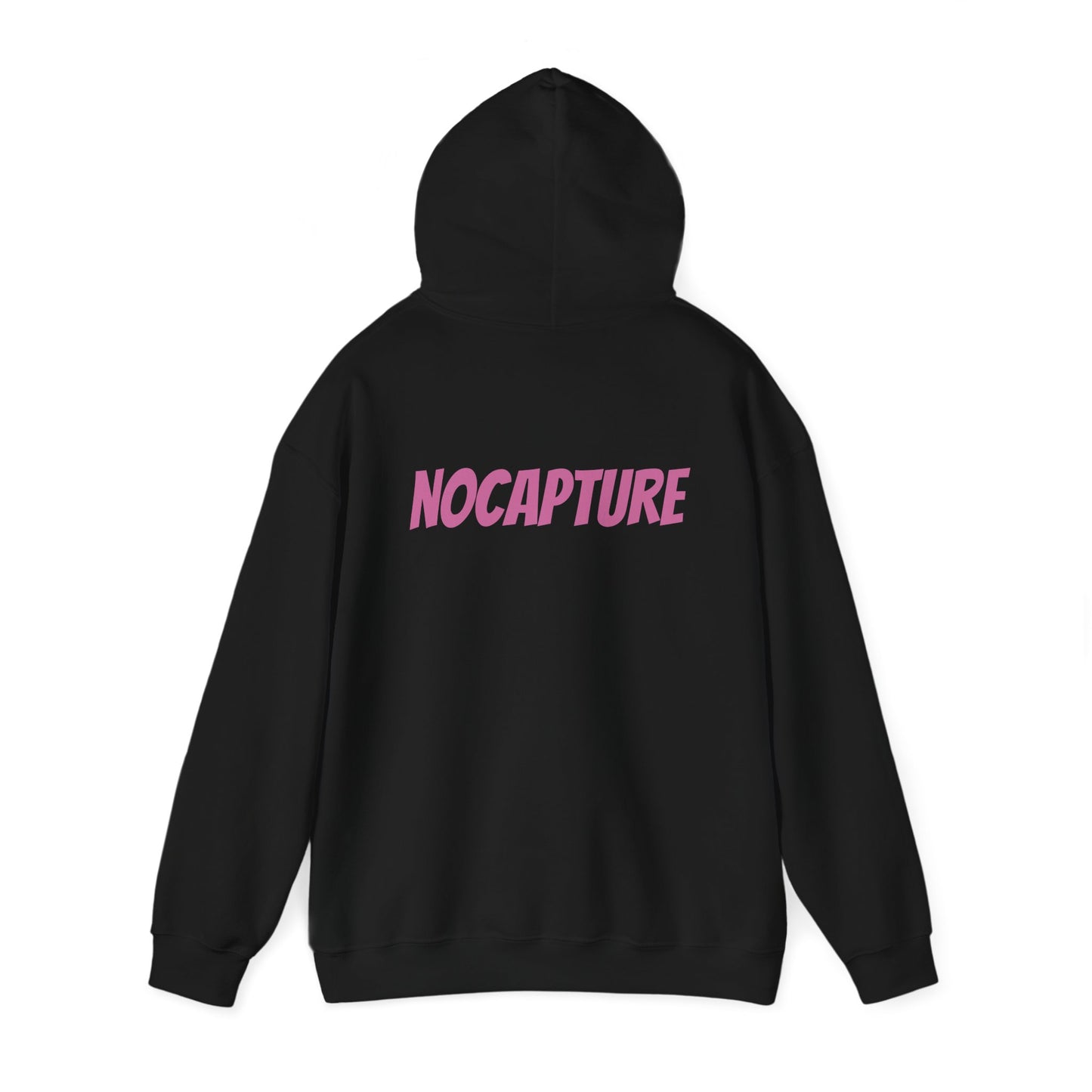 Unisex Heavy Blend™ Hooded Sweatshirt - Cozy Streetwear pink Logo front and back