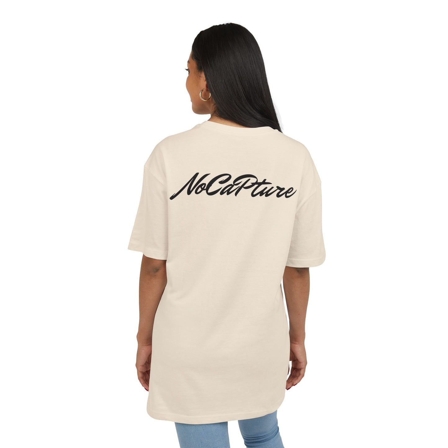 Unisex Heavy Oversize Tee - NoCatPure Graphic Tee for Comfort & Style