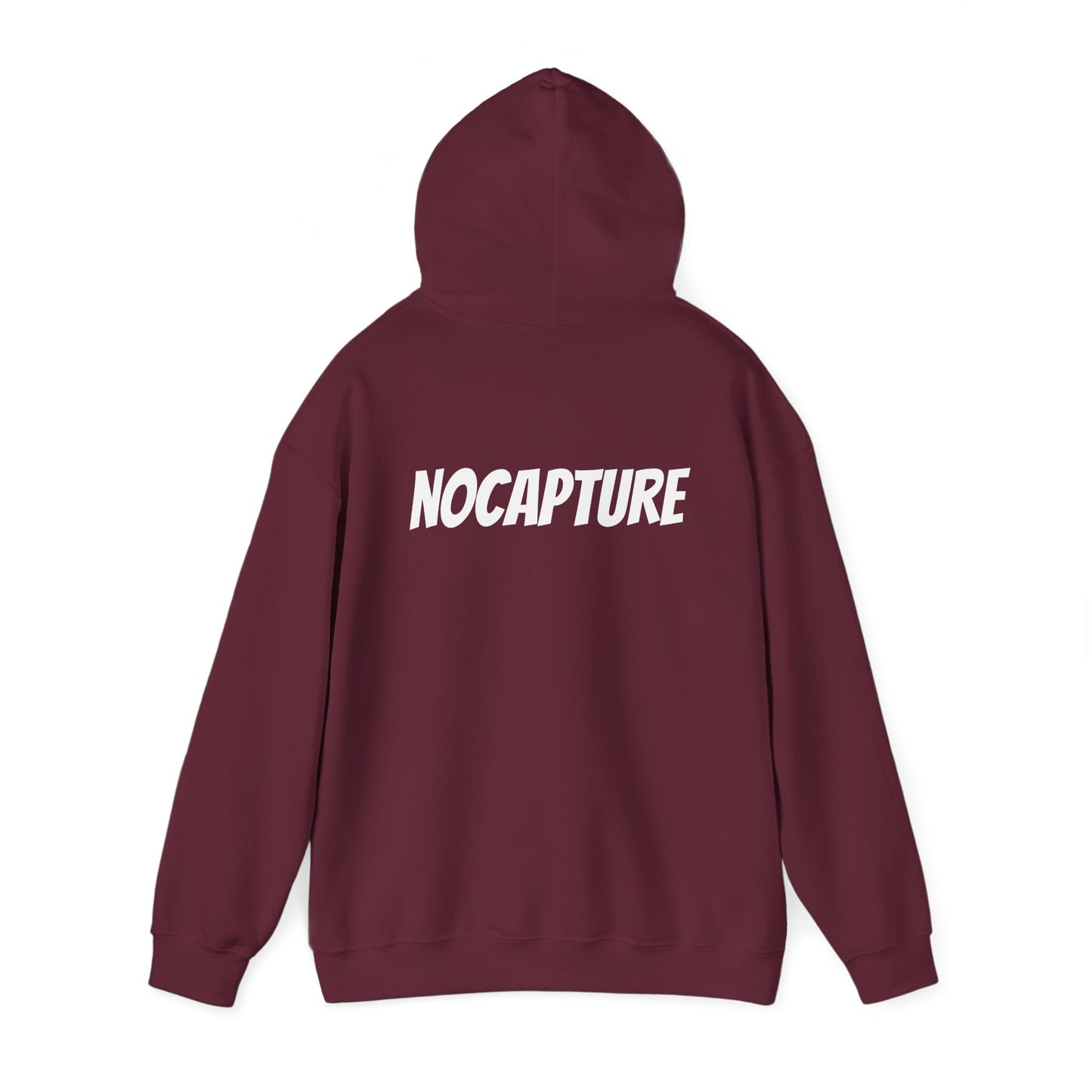Unisex Heavy Blend™ Hooded Sweatshirt - Cozy Streetwear White Logo front and back