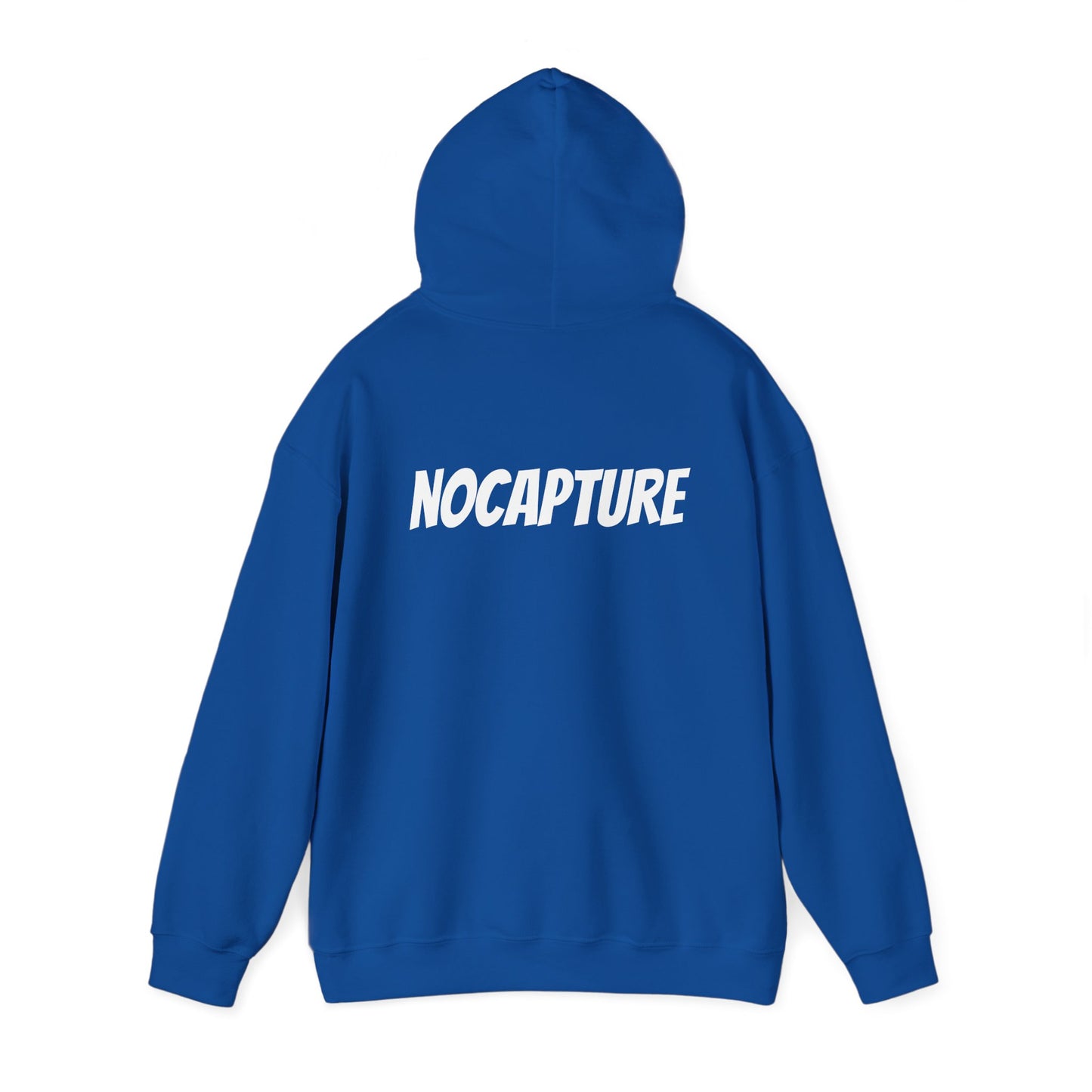 Unisex Heavy Blend™ Hooded Sweatshirt - Cozy Streetwear White Logo front and back