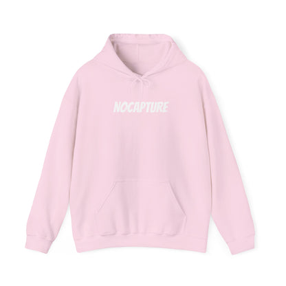 Unisex Heavy Blend™ Hooded Sweatshirt - Cozy Streetwear White Logo front and back