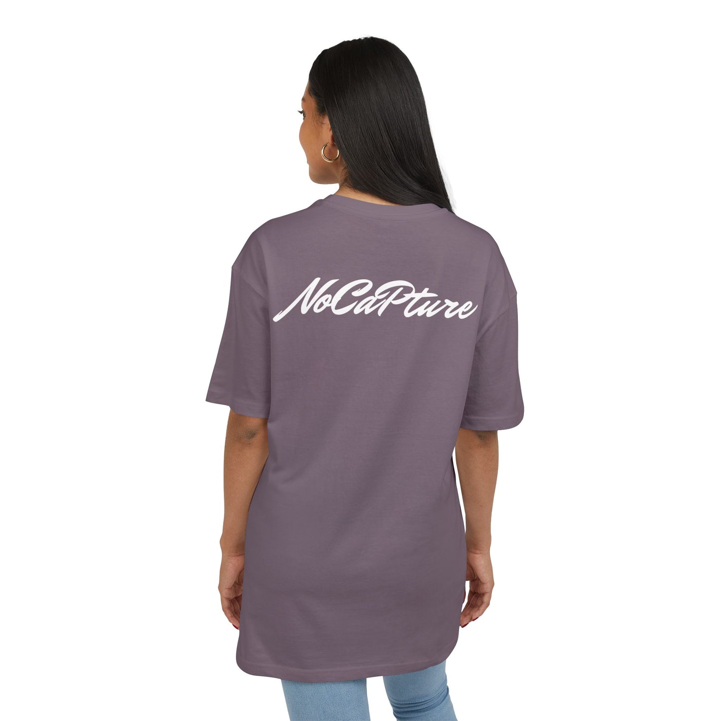 NoCapture Unisex Heavy Oversize Tee - Nocapture PJY back logo