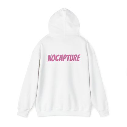 Unisex Heavy Blend™ Hooded Sweatshirt - Cozy Streetwear pink Logo front and back
