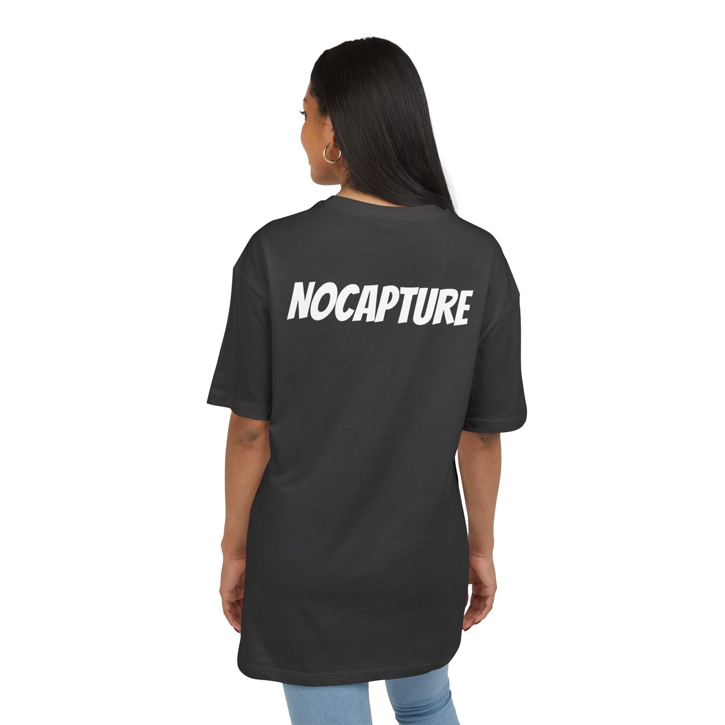 Unisex Heavy Oversize Tee - Front and Back Logo White v2