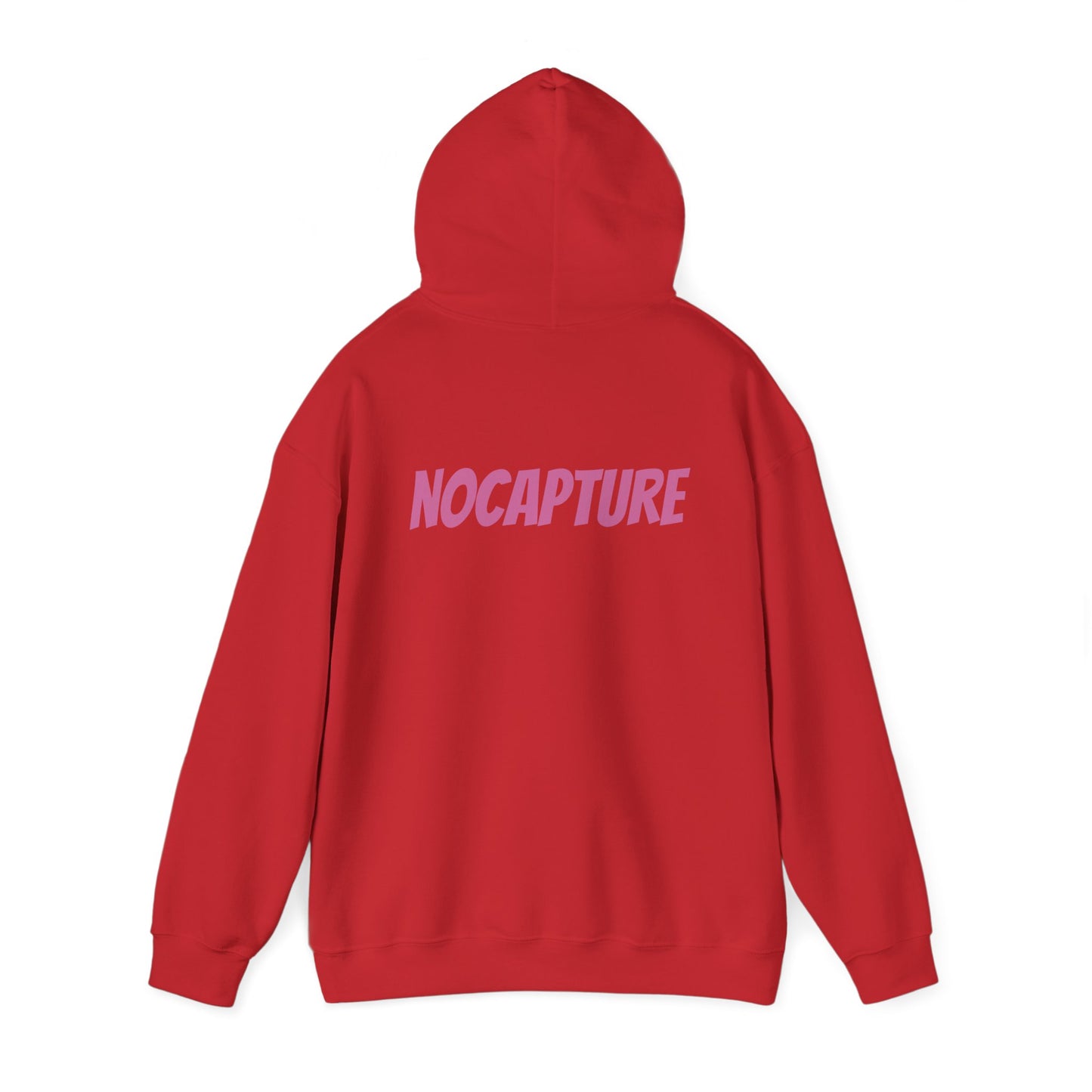 Unisex Heavy Blend™ Hooded Sweatshirt - Cozy Streetwear pink Logo front and back