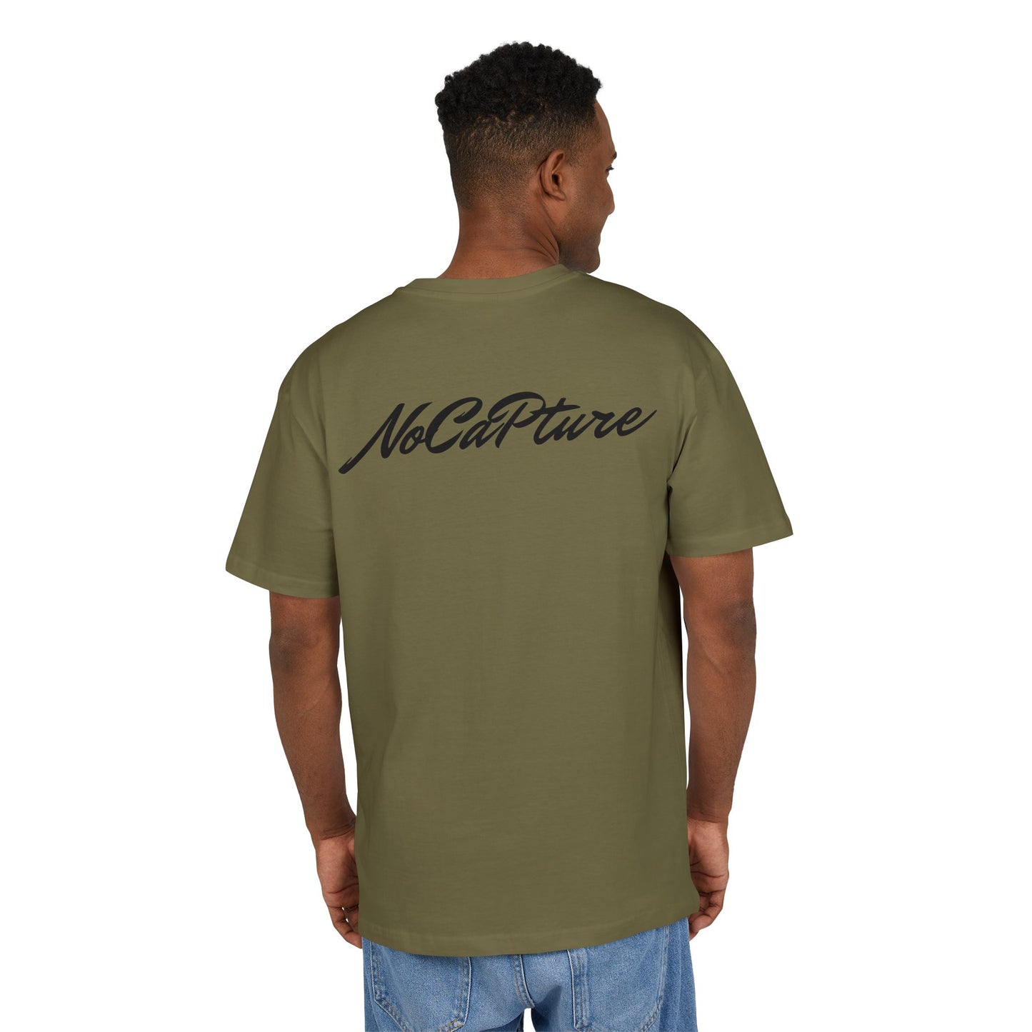Unisex Heavy Oversize Tee - NoCatPure Graphic Tee for Comfort & Style