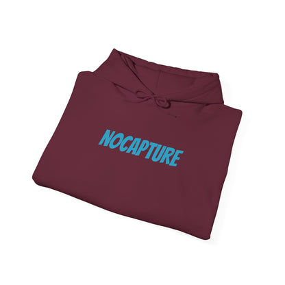 Unisex Heavy Blend™ Hooded Sweatshirt - Cozy Streetwear Baby Blue Logo front and back