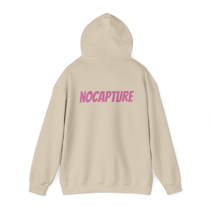Unisex Heavy Blend™ Hooded Sweatshirt - Cozy Streetwear pink Logo front and back