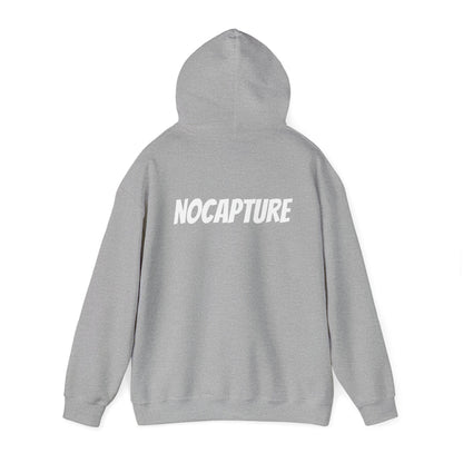 Unisex Heavy Blend™ Hooded Sweatshirt - Cozy Streetwear White Logo front and back