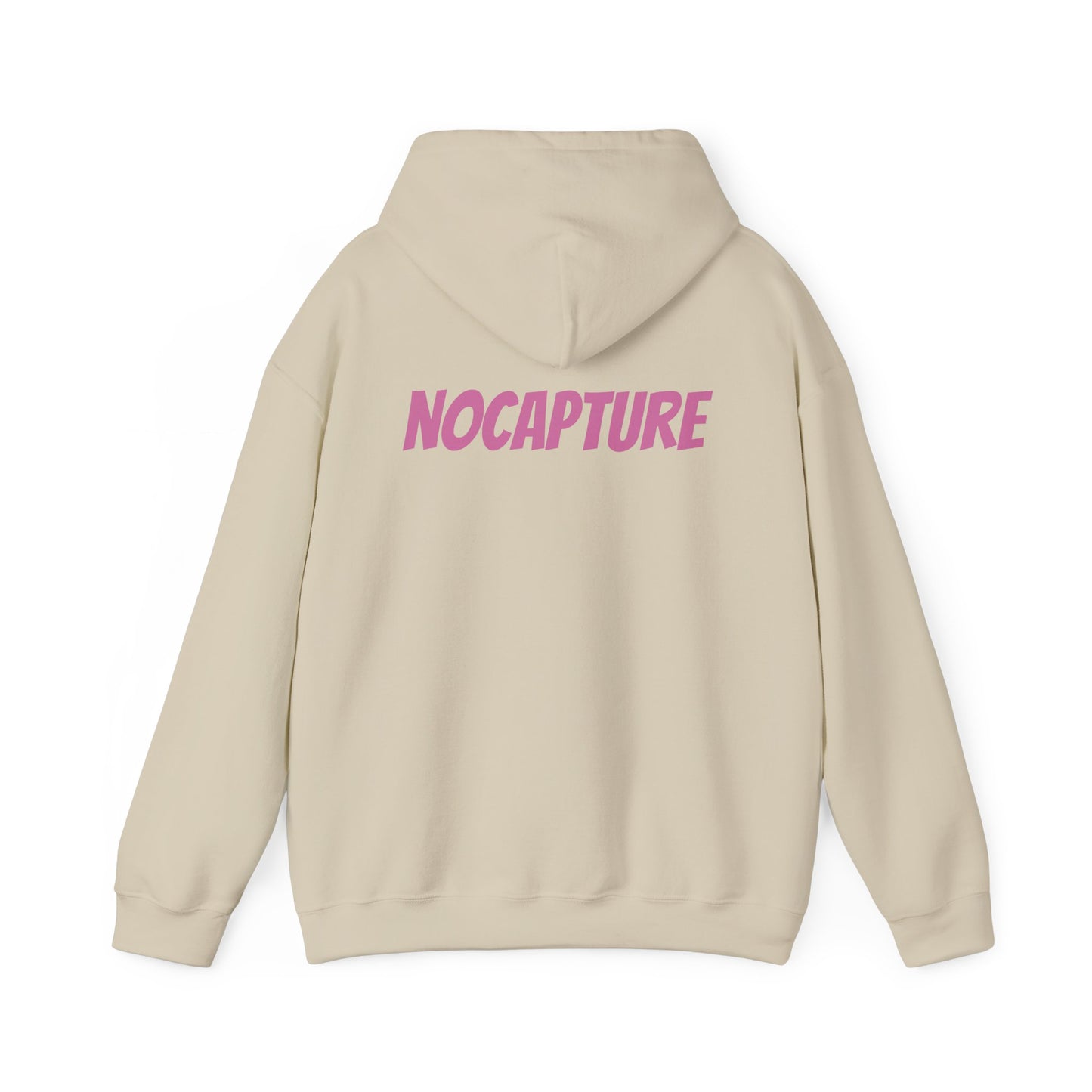 Unisex Heavy Blend™ Hooded Sweatshirt - Cozy Streetwear pink Logo front and back