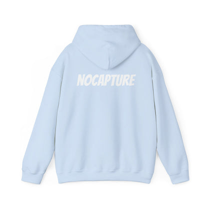 Unisex Heavy Blend™ Hooded Sweatshirt - Cozy Streetwear White Logo front and back