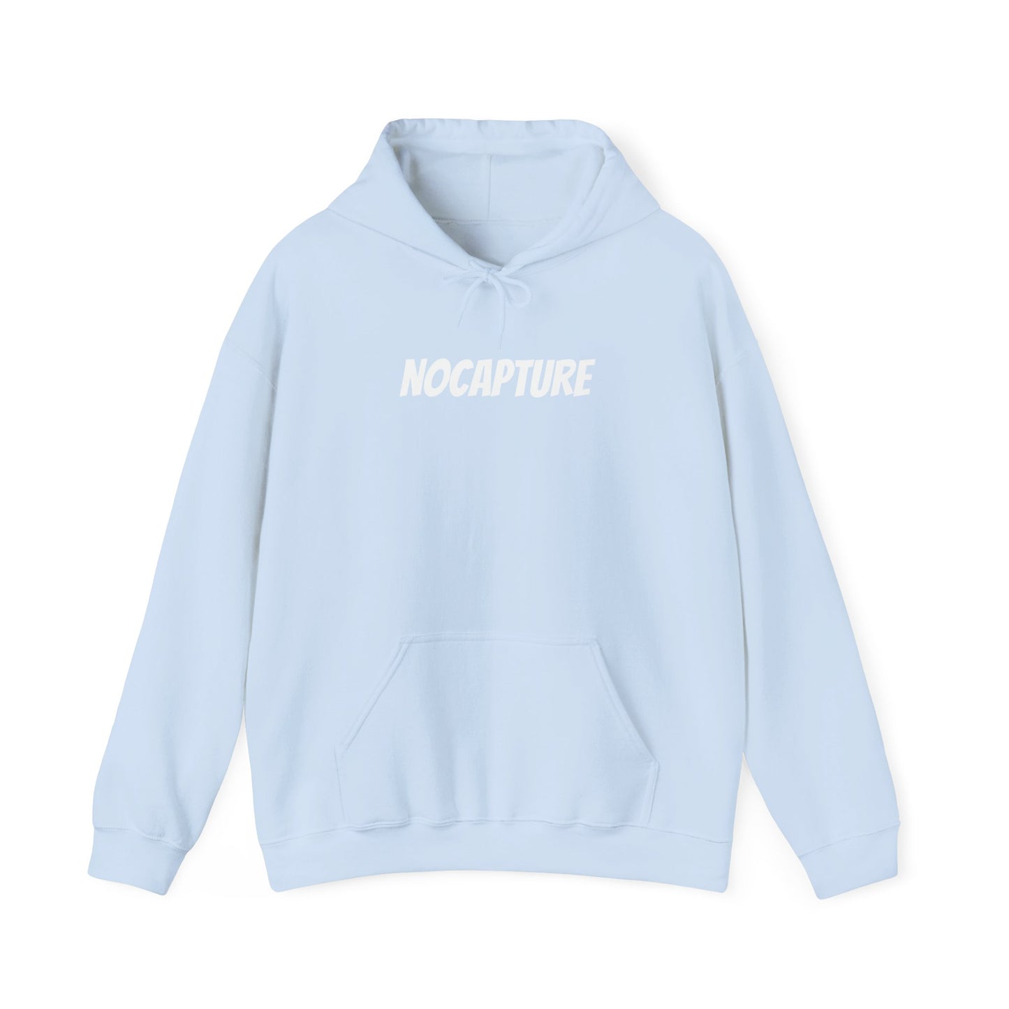 Unisex Heavy Blend™ Hooded Sweatshirt - Cozy Streetwear White Logo front and back