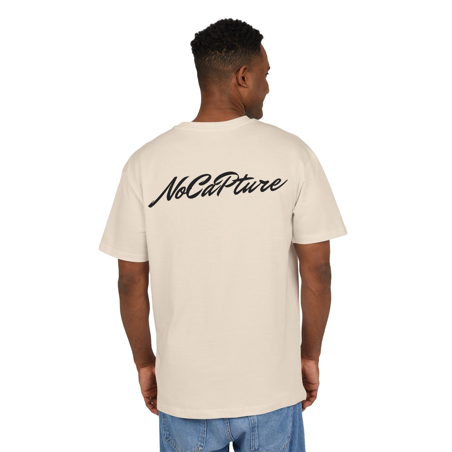 Unisex Heavy Oversize Tee - NoCatPure Graphic Tee for Comfort & Style