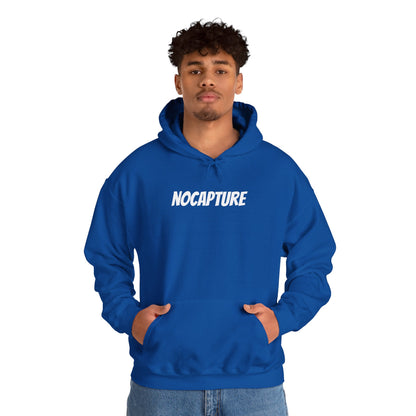 Unisex Heavy Blend™ Hooded Sweatshirt - Cozy Streetwear White Logo front and back