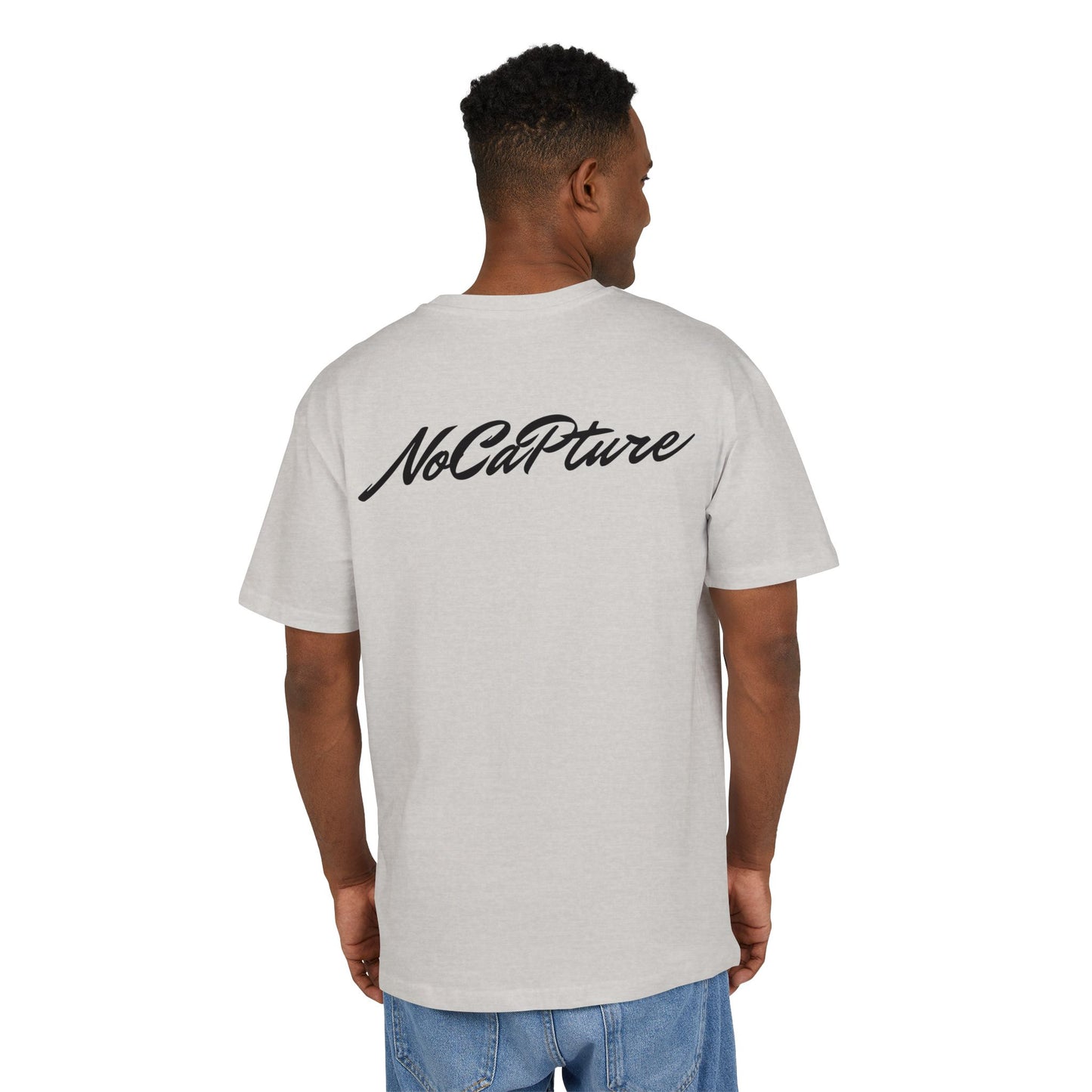 Unisex Heavy Oversize Tee - NoCatPure Graphic Tee for Comfort & Style