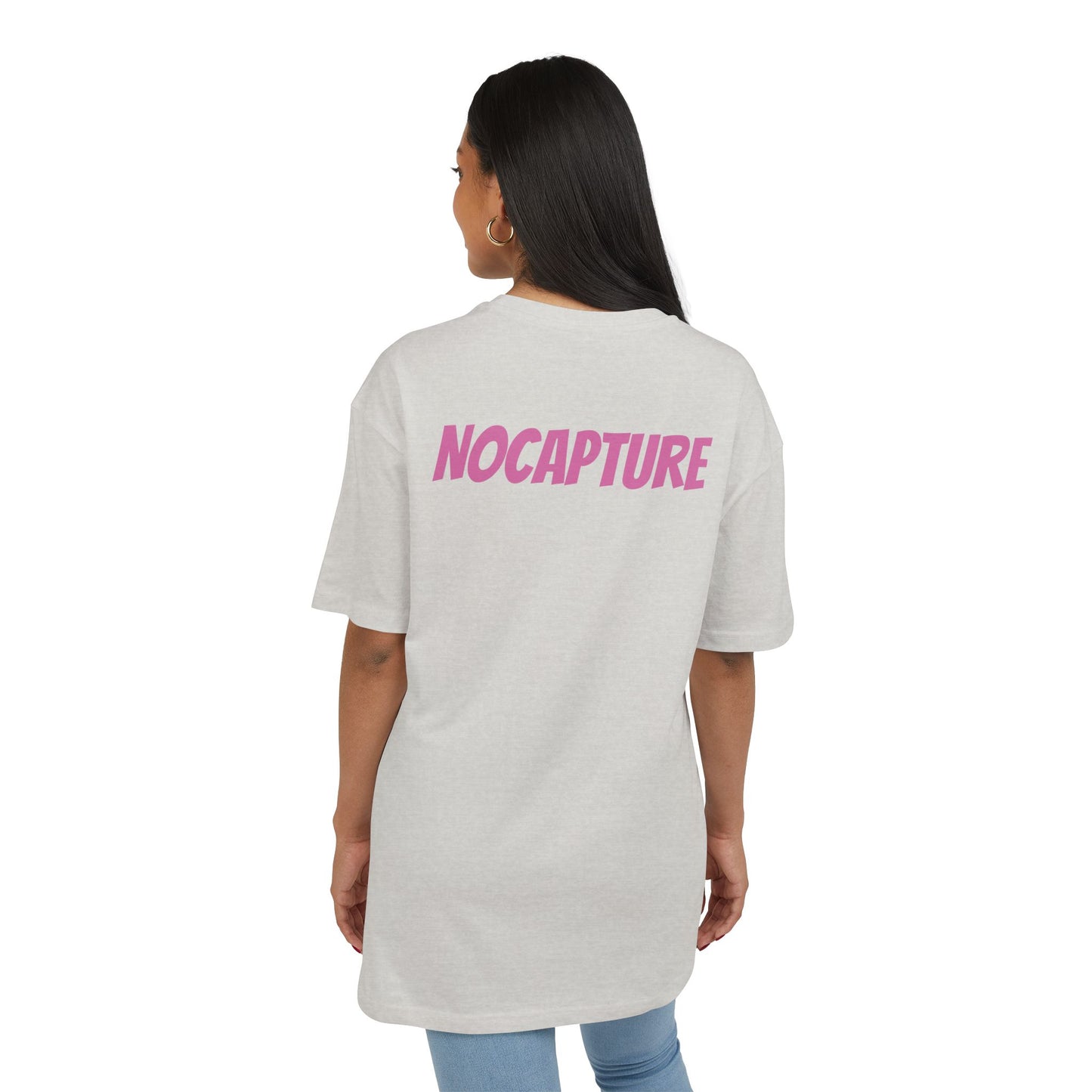 Copy of  Unisex Heavy Oversize Tee - Front and Back Logo BabyPink