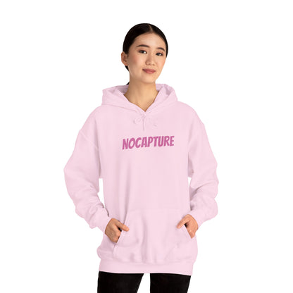 Unisex Heavy Blend™ Hooded Sweatshirt - Cozy Streetwear pink Logo front and back
