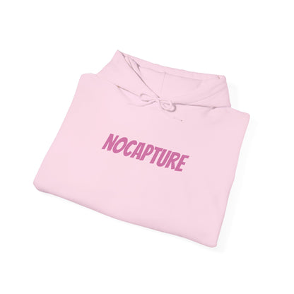 Unisex Heavy Blend™ Hooded Sweatshirt - Cozy Streetwear pink Logo front and back