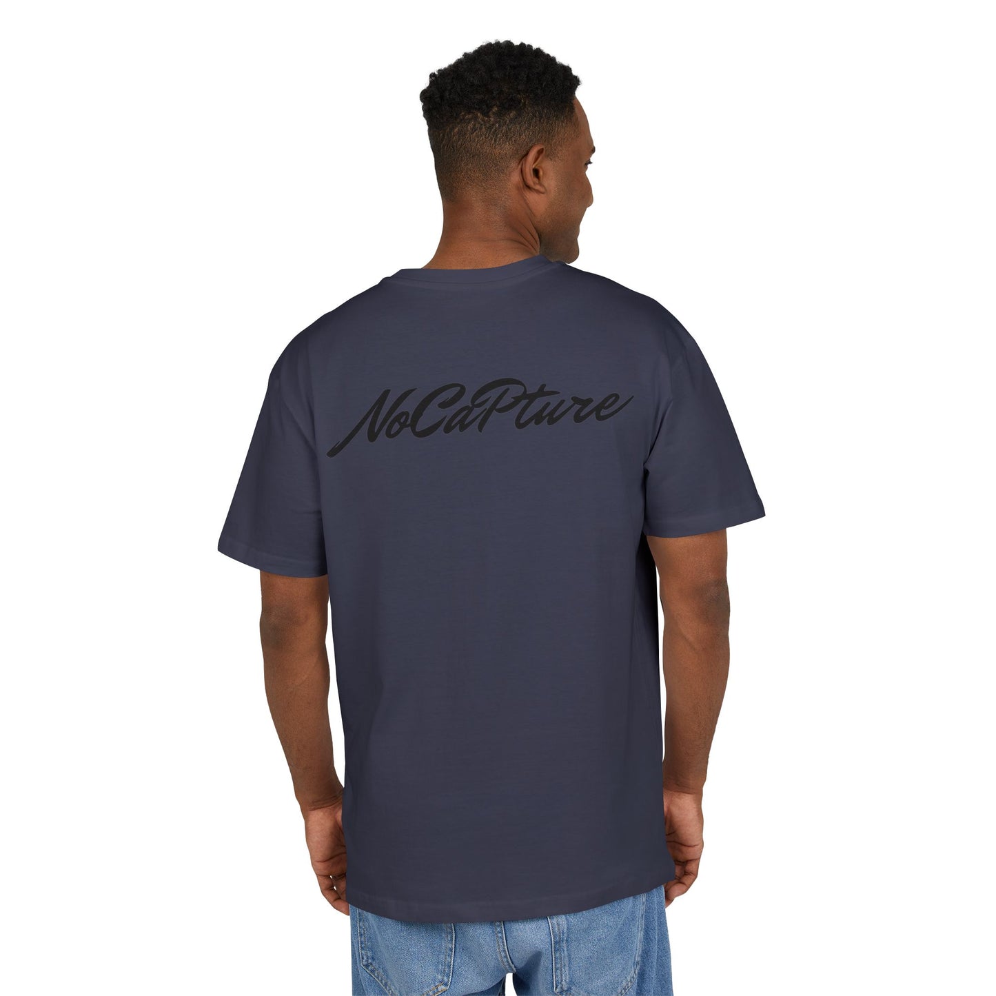 Unisex Heavy Oversize Tee - NoCatPure Graphic Tee for Comfort & Style